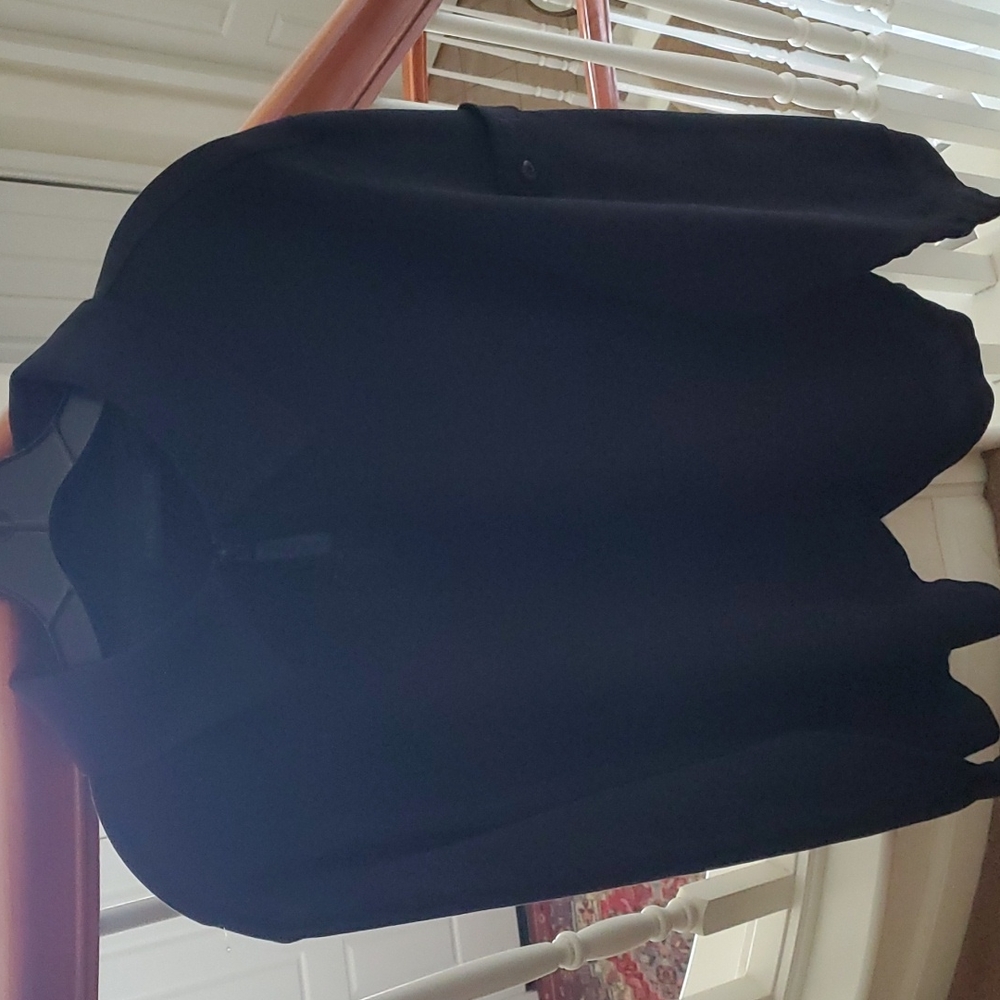 Stone Island XL Black  Half zipped fully line Pull over with caller